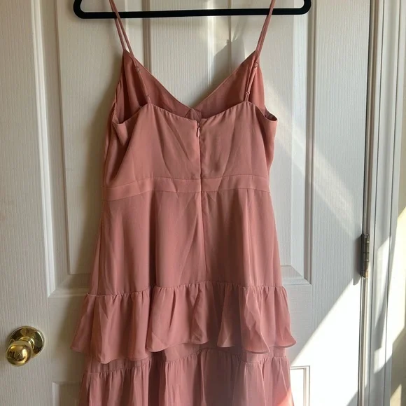 NWT J Crew Pink Ruffle Dress Size 10 - Picture 4 of 8